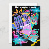 Back to the 80's Party Invitation (正面/裏面)