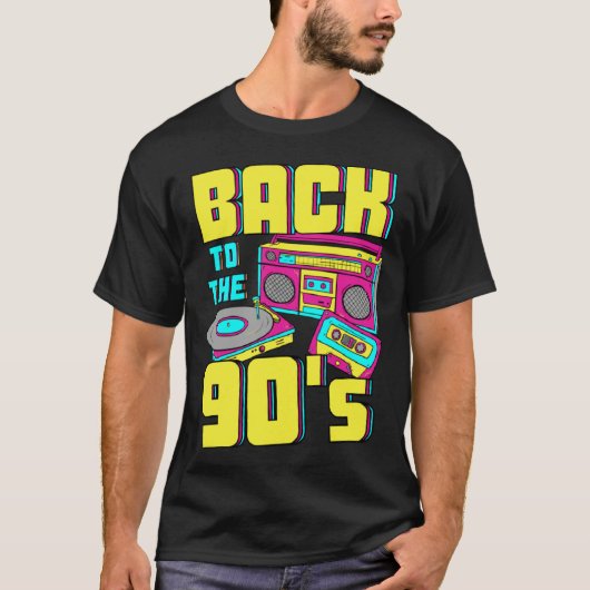 Back To The 90s costume theme party 90s outfit ret Tシャツ (正面)