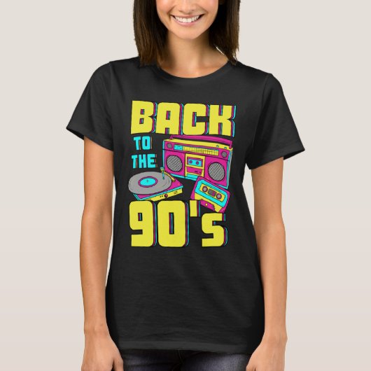 Back To The 90s costume theme party 90s outfit ret Tシャツ (正面)