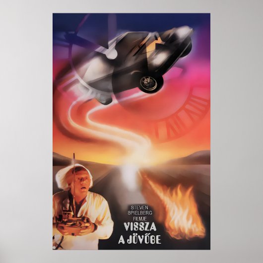 Back to the Future French Movie Poster Print 1 ポスター (正面)