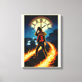 Back to the Future Inspired Retro Movie Poster Art キャンバスプリント