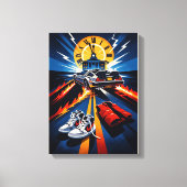 Back to the Future Inspired Symbolic Movie Poster キャンバスプリント (正面)