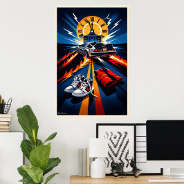 Back to the Future Inspired Symbolic Movie Poster ポスター