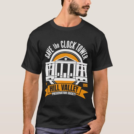 Back to the Future Save the Hill Valley Clock Towe Tシャツ (正面)
