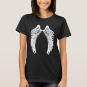 Back White Angel Wings Tシャツ (正面)