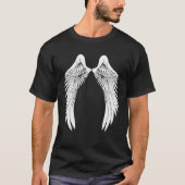 Back White Angel Wings Tシャツ (正面)