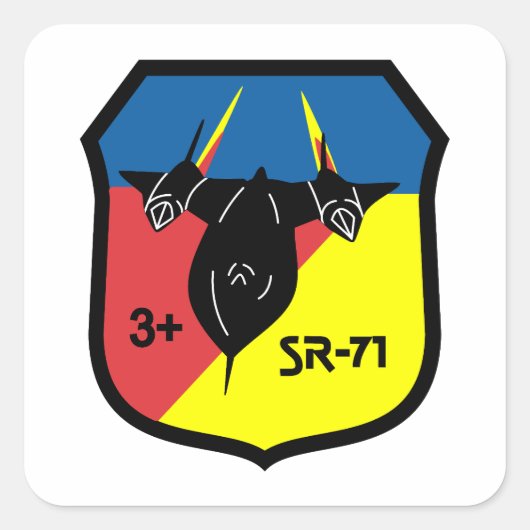 Backbird +3パッチ スクエアシール (正面)