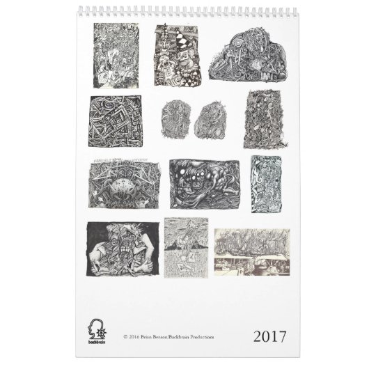 Backbrainカレンダー2017 カレンダー (裏面)