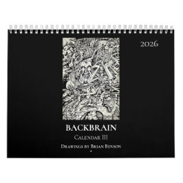 Backbrain カレンダー III 2026年版(見開き)
