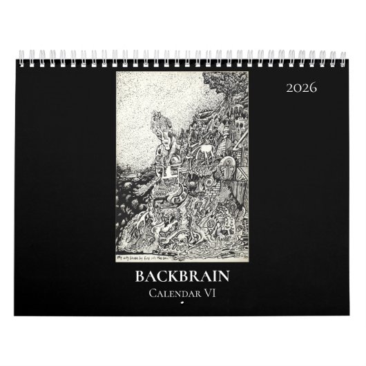 Backbrain カレンダー VI 2026年版 2ページ (カバー)