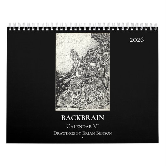 Backbrain カレンダー VI 2026年版 2ページ (カバー)