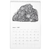 Backbrain Calendar 2026 カレンダー (3月 2027)