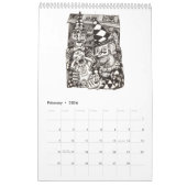 Backbrain Calendar 2026 カレンダー (2月 2026)