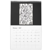 Backbrain Calendar II 2026 (Single Page, Medium) カレンダー (2月 2027)