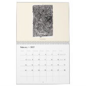 Backbrain Calendar IV 2026 ダブルページ カレンダー (2月 2027)