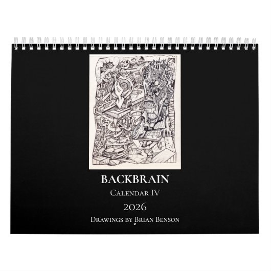 Backbrain Calendar IV 2026 ダブルページ カレンダー (カバー)