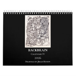 Backbrain Calendar IV 2026 ダブルページ カレンダー