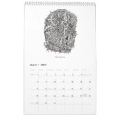 Backbrain Calendar V, 2024, 独身の Page カレンダー (3月 2027)
