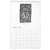 Backbrain Calendar V, 2024, 独身の Page カレンダー (2月 2027)