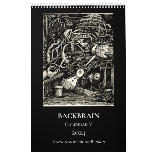 Backbrain Calendar V, 2024, 独身の Page カレンダー (カバー)