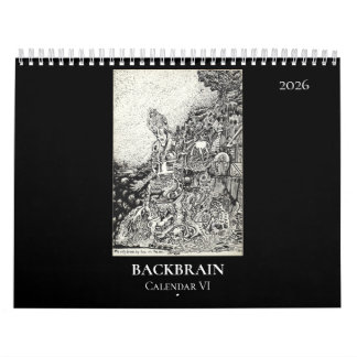 Backbrain Calendar VI, 2026, Double Page カレンダー