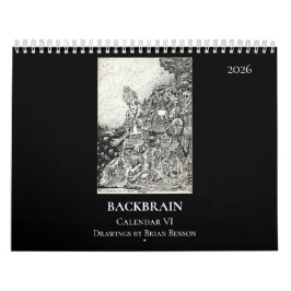 Backbrain Calendar VI, 2026, Double Page カレンダー
