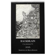 Backbrain Calendar VI, 2026, Single Page