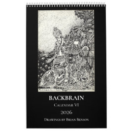 Backbrain Calendar VI, 2026, Single Page カレンダー