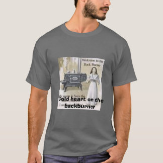 backburner、backburnerの冷たいハート tシャツ