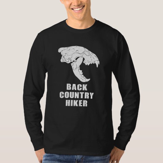 Backcountry Hiker Glacier National Park Wolverine  Tシャツ (正面)