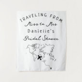 Backdrop恋しく思への旅行パーソナライズされた タペストリー (正面)