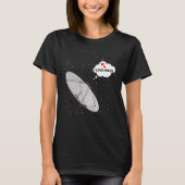 Backdrop Stars Radiotelescope Phrase I LOVE宇宙 Tシャツ (正面)