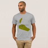 Backflipの金ゴールド Tシャツ (正面フル)