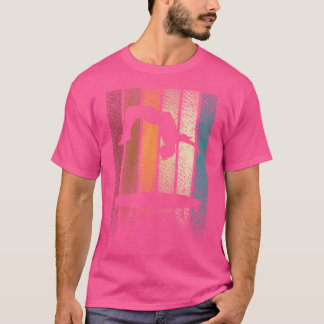 Backflip Trampoline Jumping Jumper Tumbling Retro Tシャツ