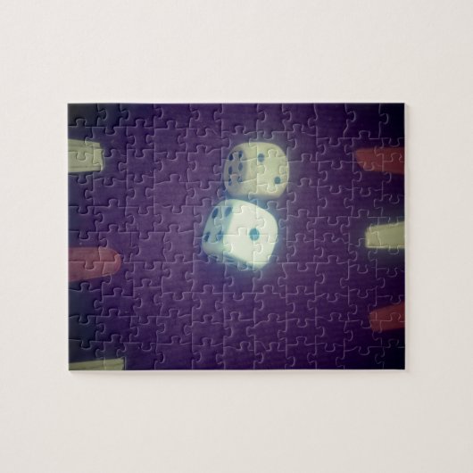 Backgammon dice ジグソーパズル (横)