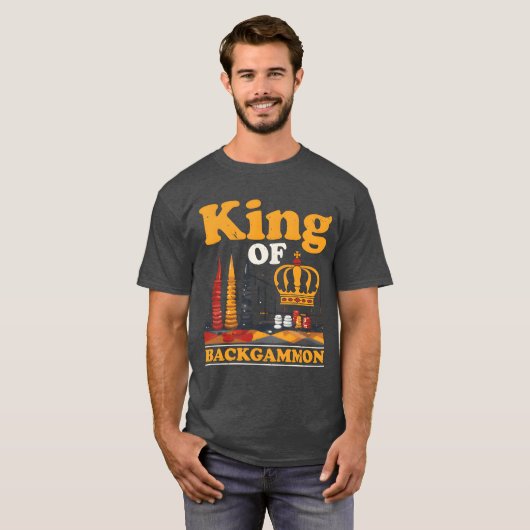 Backgammon Player Strategy Board Game Dice Game fu Tシャツ (正面フル)