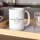 Backgammon Social Club White ツートーンマグカップ