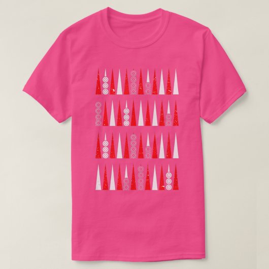 Backgammon unique pattern backgammon player tシャツ (デザイン正面)