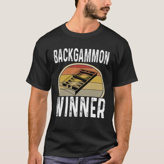 Backgammon Winner Dice Game Player Winning Saying Tシャツ (正面)