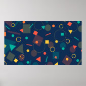 Background backdrop geometric ポスター (正面)