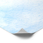 Background blue watercolor paper ポスター (角)