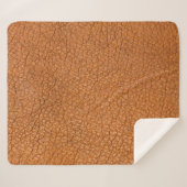 Background leather brown close up シェルパブランケット (正面(横))