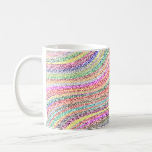 Background low poly wallpaper コーヒーマグカップ (左)