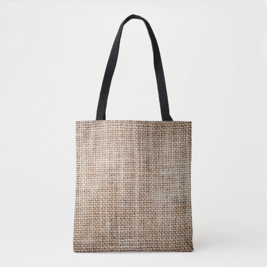 Background of burlap hessian  トートバッグ (正面)