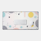 Background of stripes in circles with copy space デスクマット (キーボード&マウス)