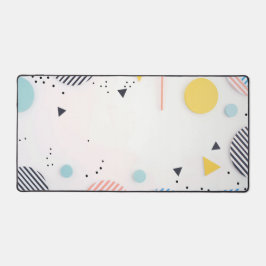 Background of stripes in circles with copy space デスクマット