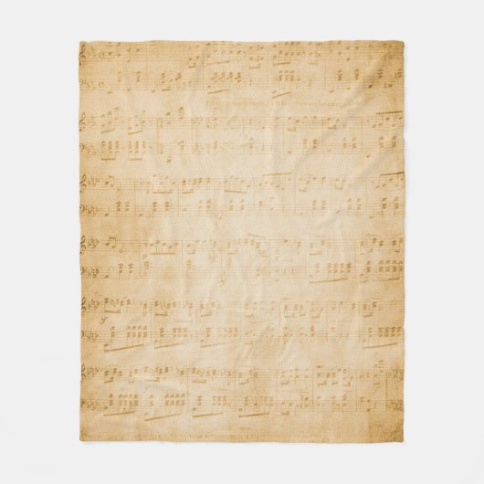 Background old vintage parchment フリースブランケット (正面)