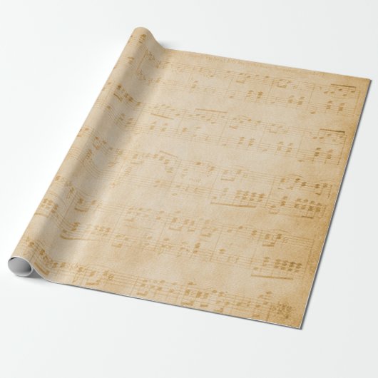 Background old vintage parchment ラッピングペーパー (アンロールド)