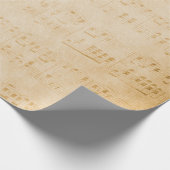Background old vintage parchment ラッピングペーパー (角)