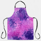 Background texture pattern purple エプロン (正面)